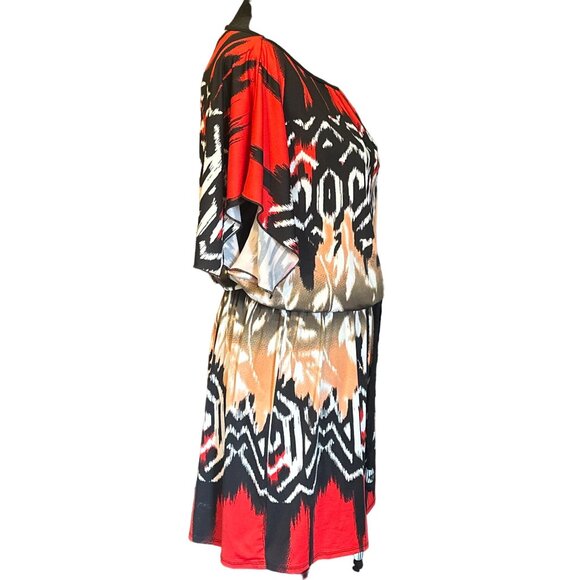 💖J.F.W Women's Aztec Print Dress Size L - Picture 2 of 7